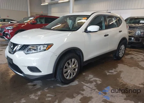 2016 Nissan Rogue S из США, поврежденный, VIN JN8AT2MV4GW142585